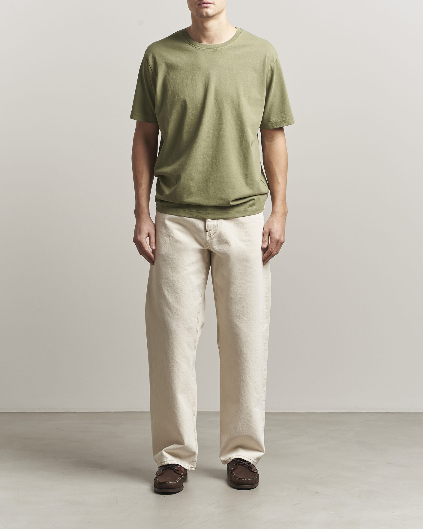 Hombres | Camisetas | Nudie Jeans | Uno Everyday Crew Neck T-Shirt Green