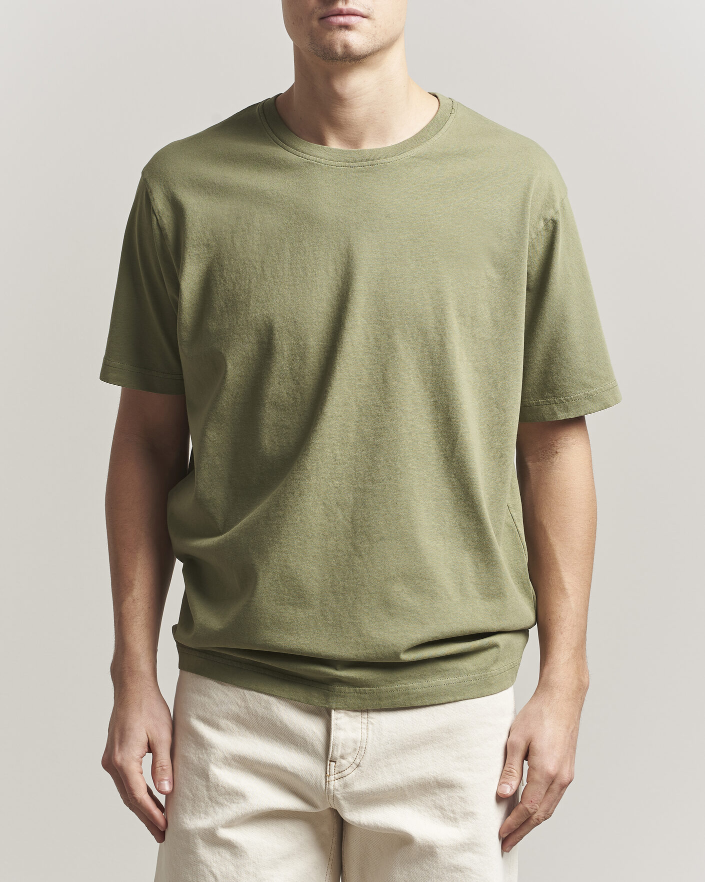 Hombres | Camisetas | Nudie Jeans | Uno Everyday Crew Neck T-Shirt Green