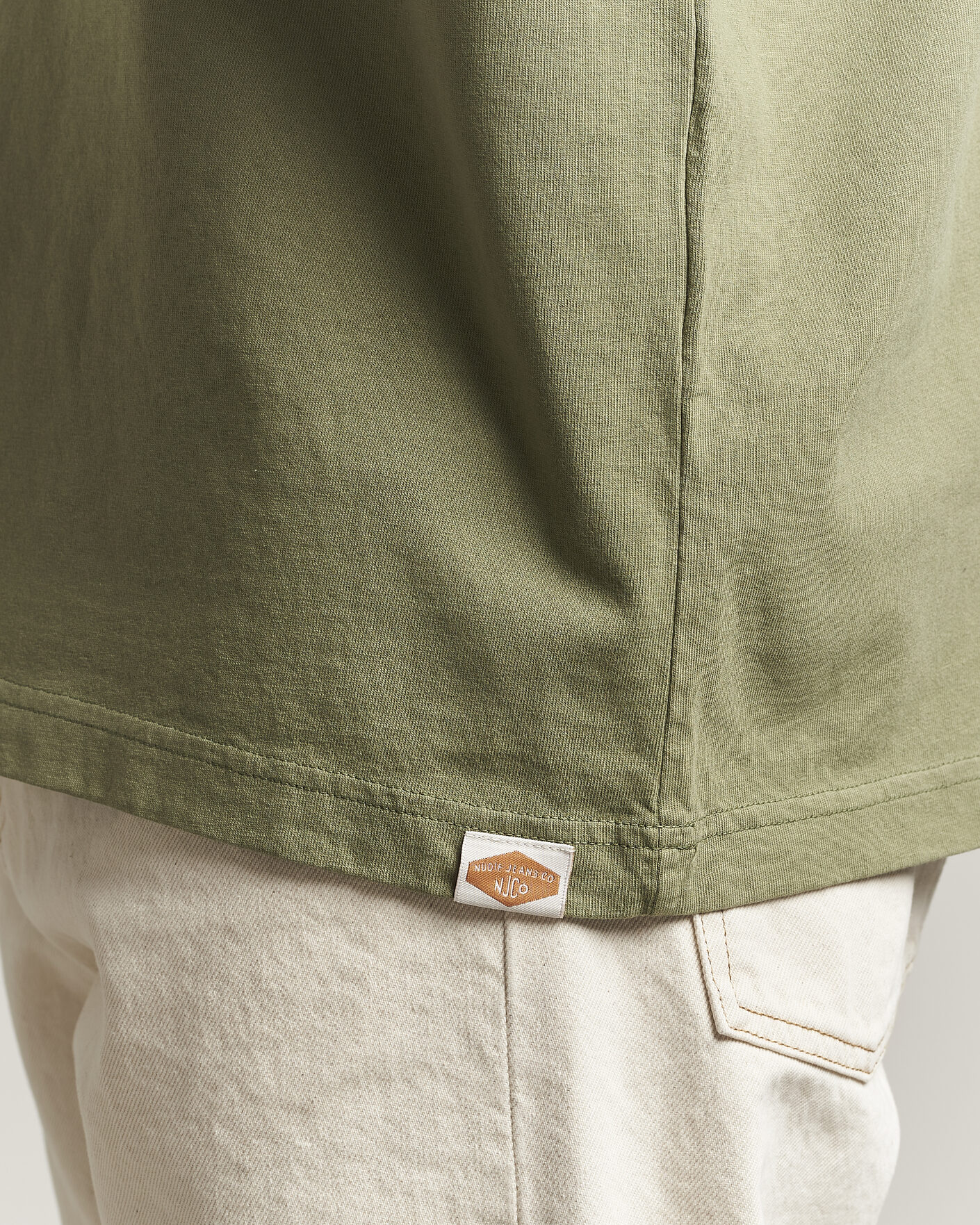 Hombres | Camisetas | Nudie Jeans | Uno Everyday Crew Neck T-Shirt Green