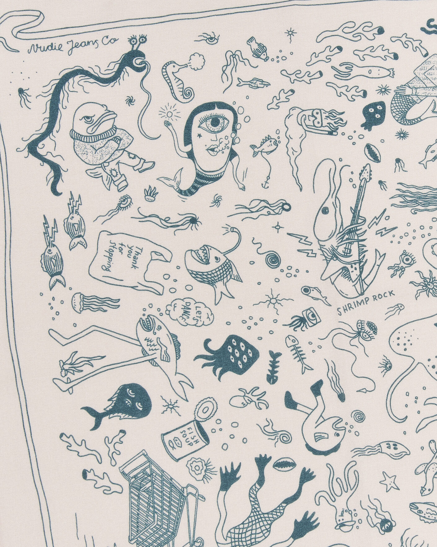 Hombres | Bufandas elegantes | Nudie Jeans | Ingrid Printed Bandana Pink