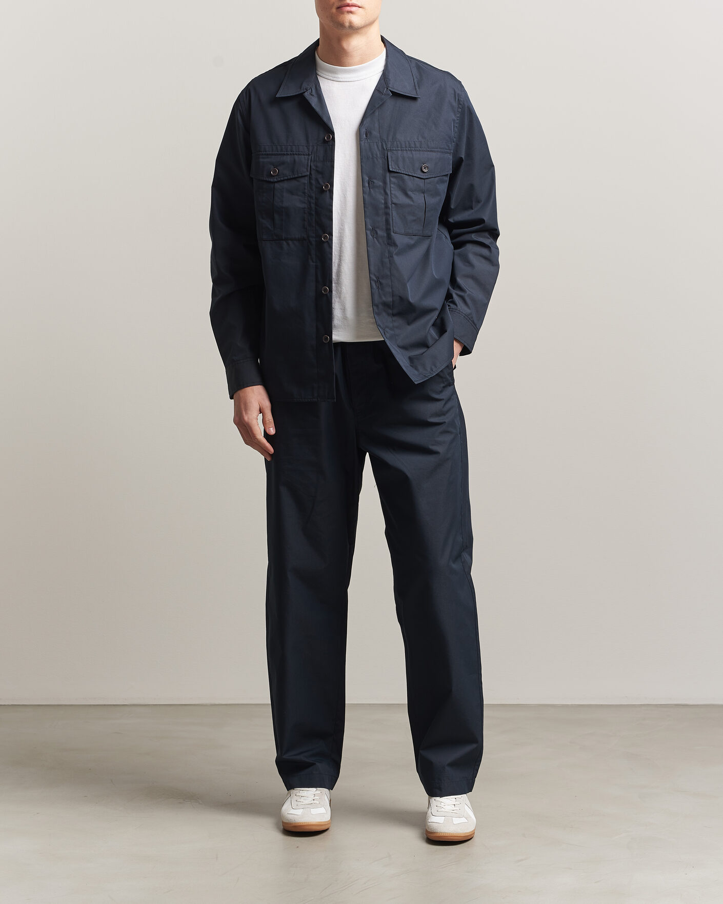 Hombres | Camisas | PS Paul Smith | Casual Cotton Overshirt Navy