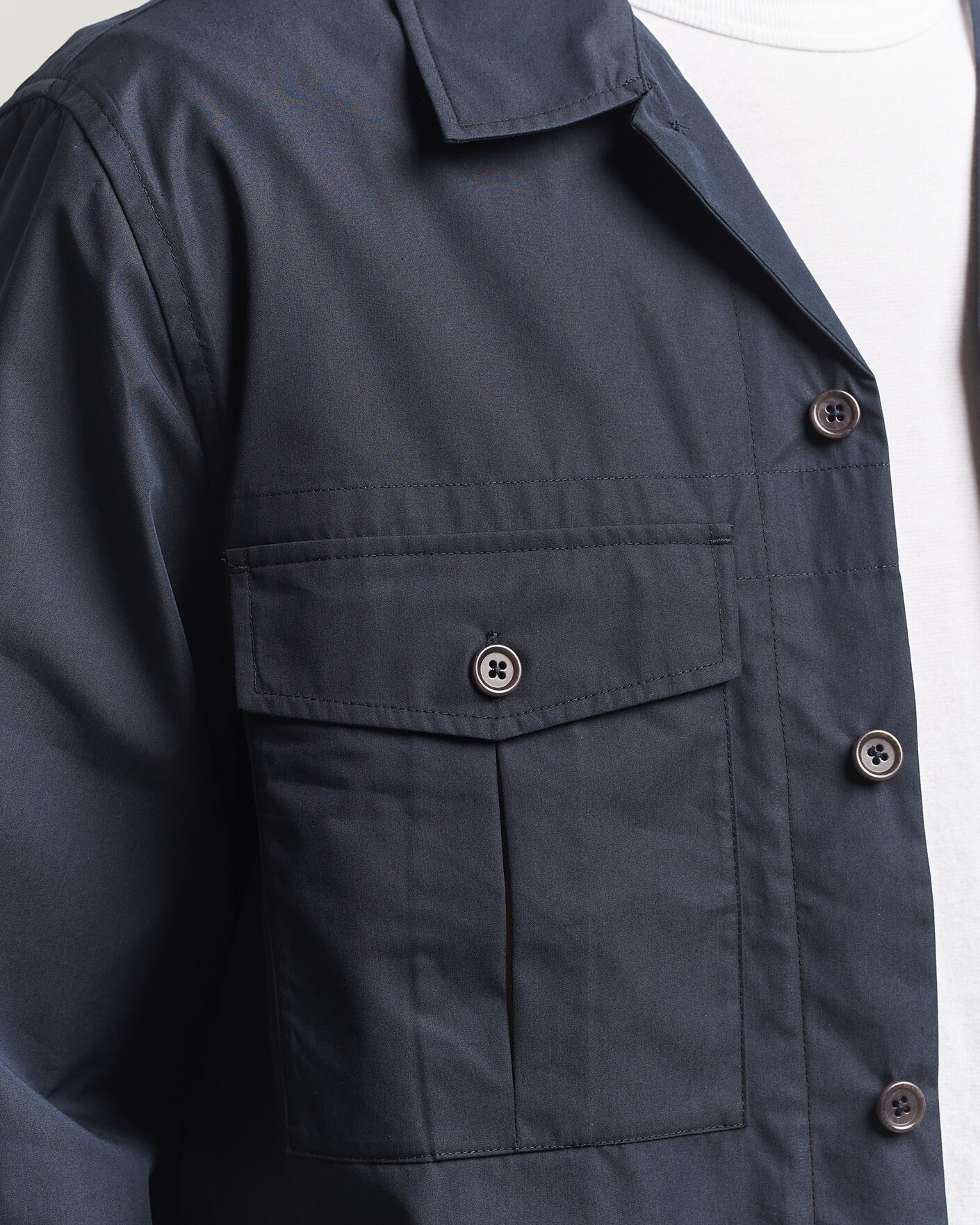 Hombres | Camisas | PS Paul Smith | Casual Cotton Overshirt Navy