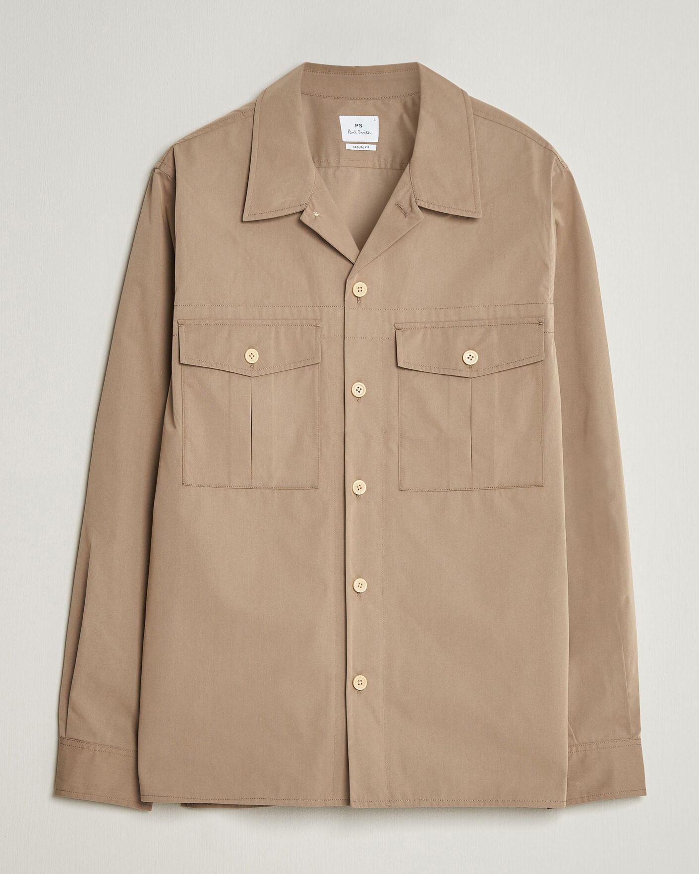Hombres | Camisas | PS Paul Smith | Casual Cotton Overshirt Beige