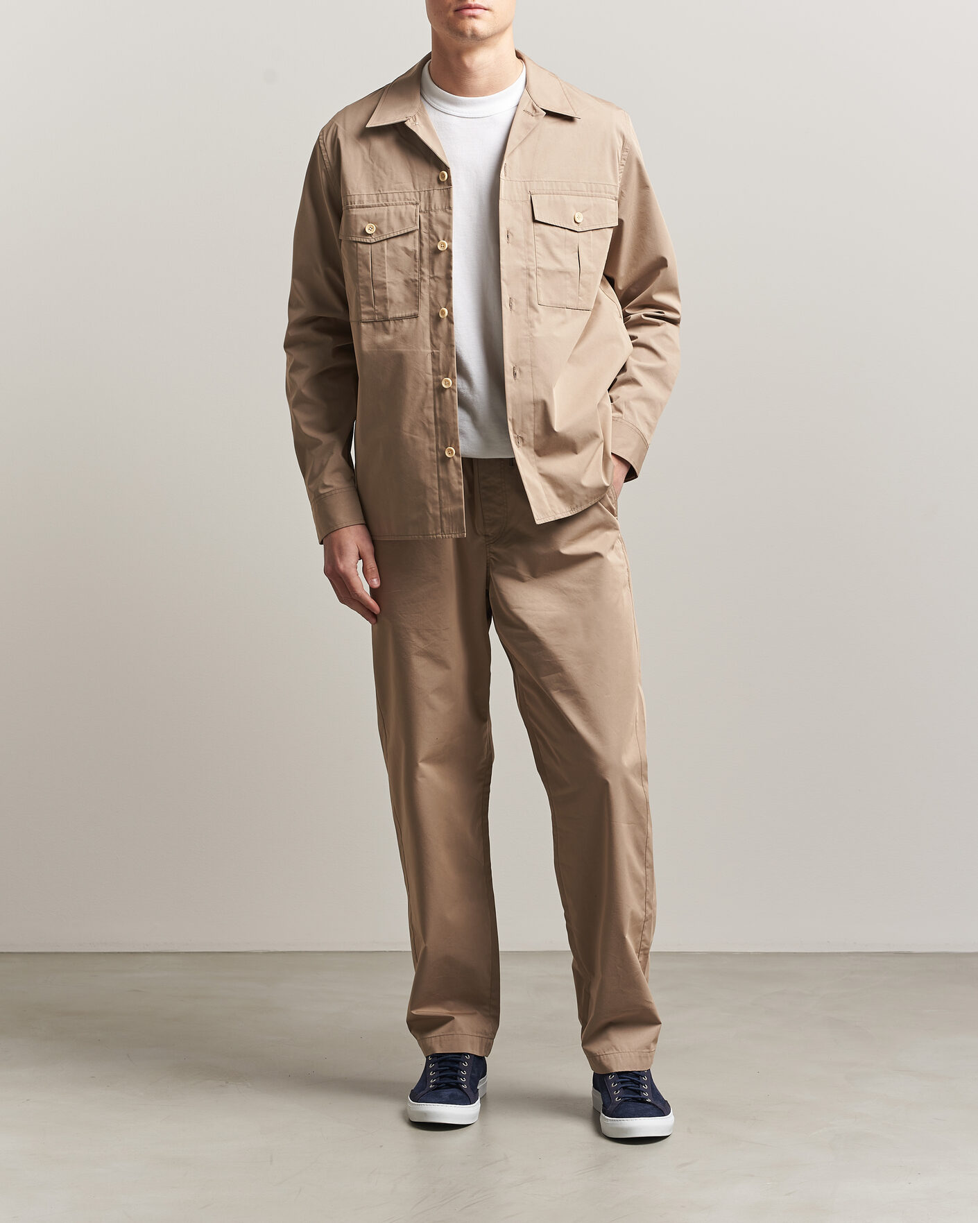 Hombres | Camisas | PS Paul Smith | Casual Cotton Overshirt Beige