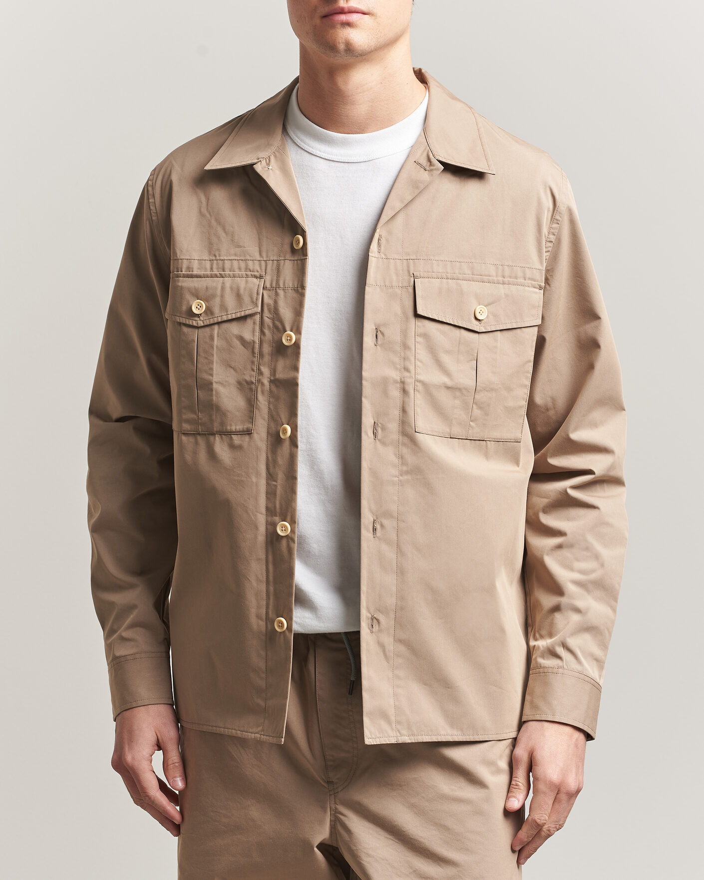 Hombres | Camisas | PS Paul Smith | Casual Cotton Overshirt Beige