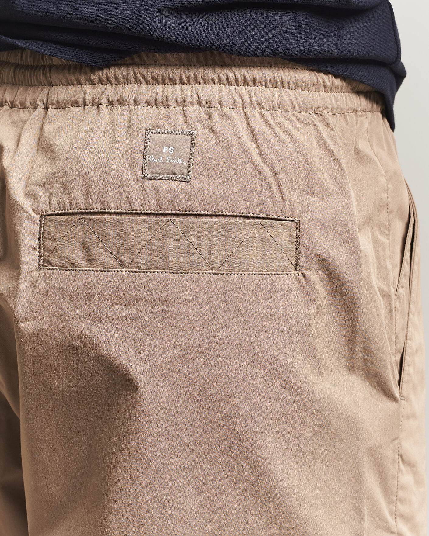 Hombres | Pantalones | PS Paul Smith | Casual Cotton Drawstring Trousers Beige