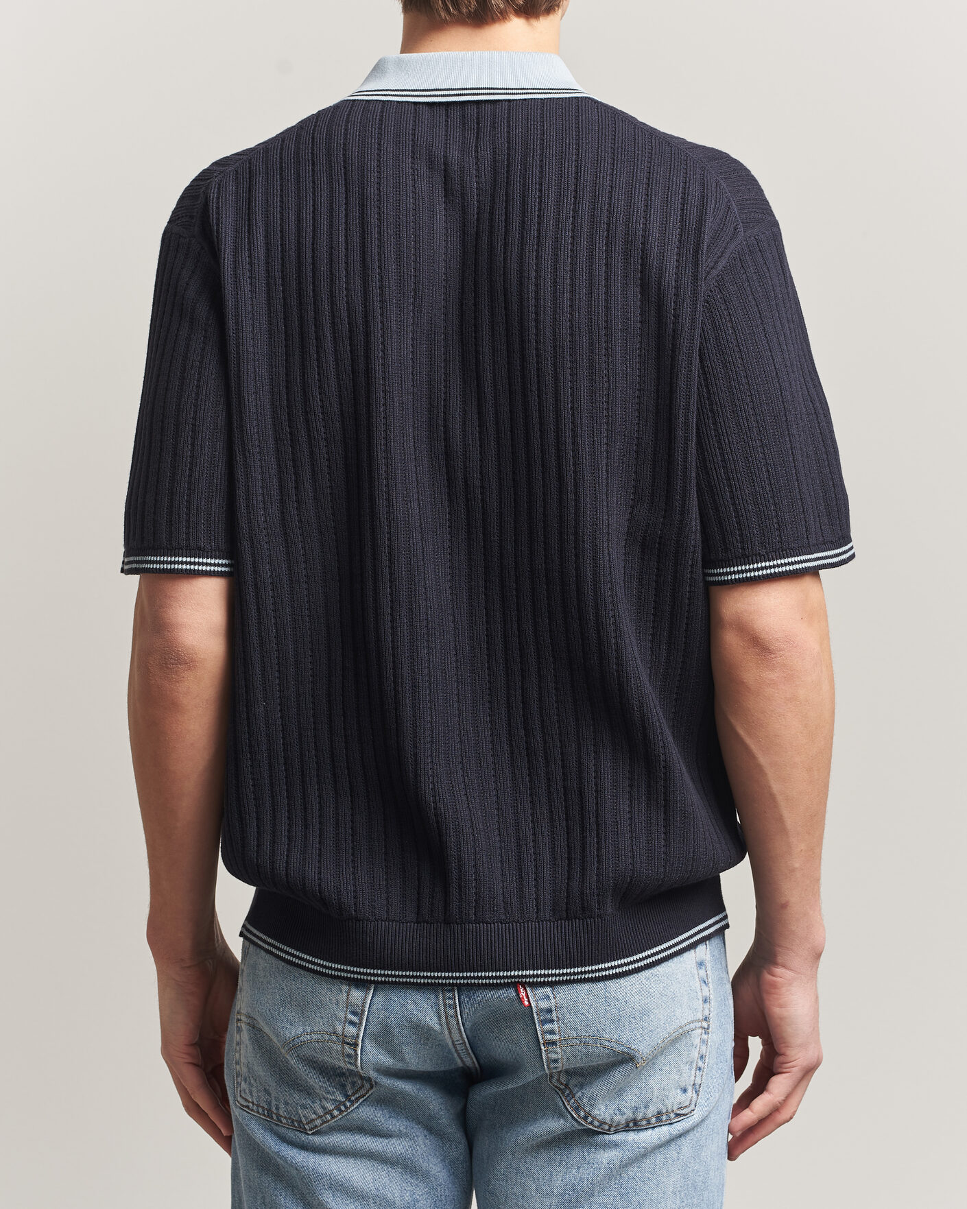 Hombres | Polos | PS Paul Smith | Cotton Knitted Polo Navy