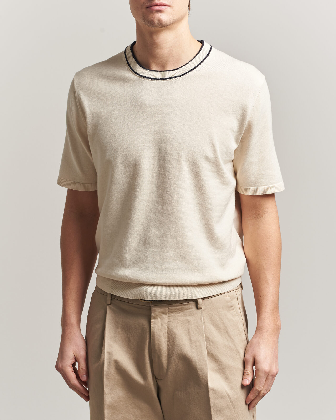Hombres | Camisetas | PS Paul Smith | Cotton Knitted T-Shirt White