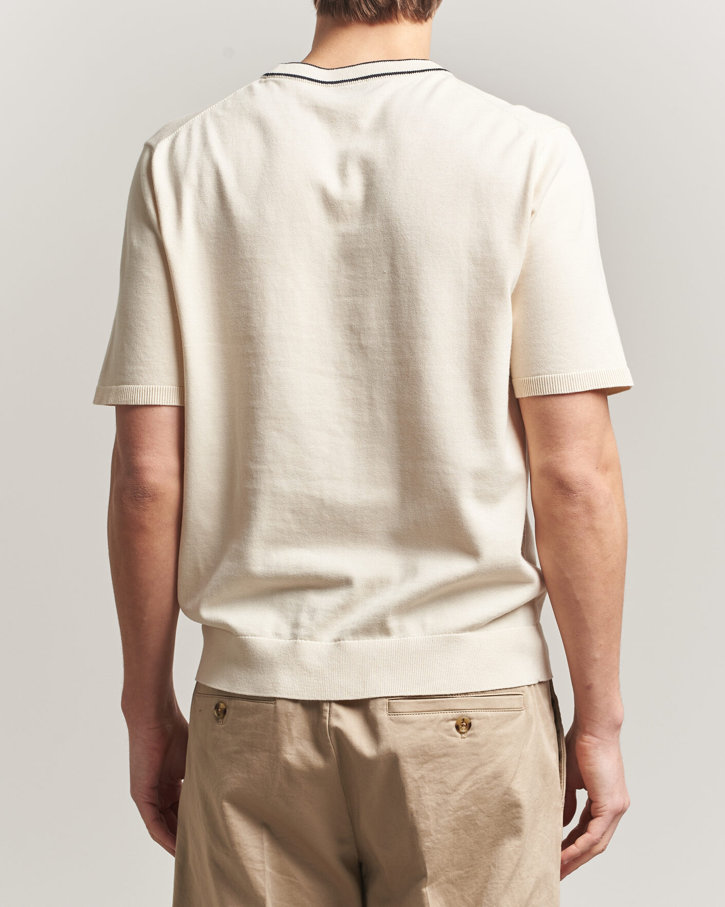 Hombres | Camisetas | PS Paul Smith | Cotton Knitted T-Shirt White