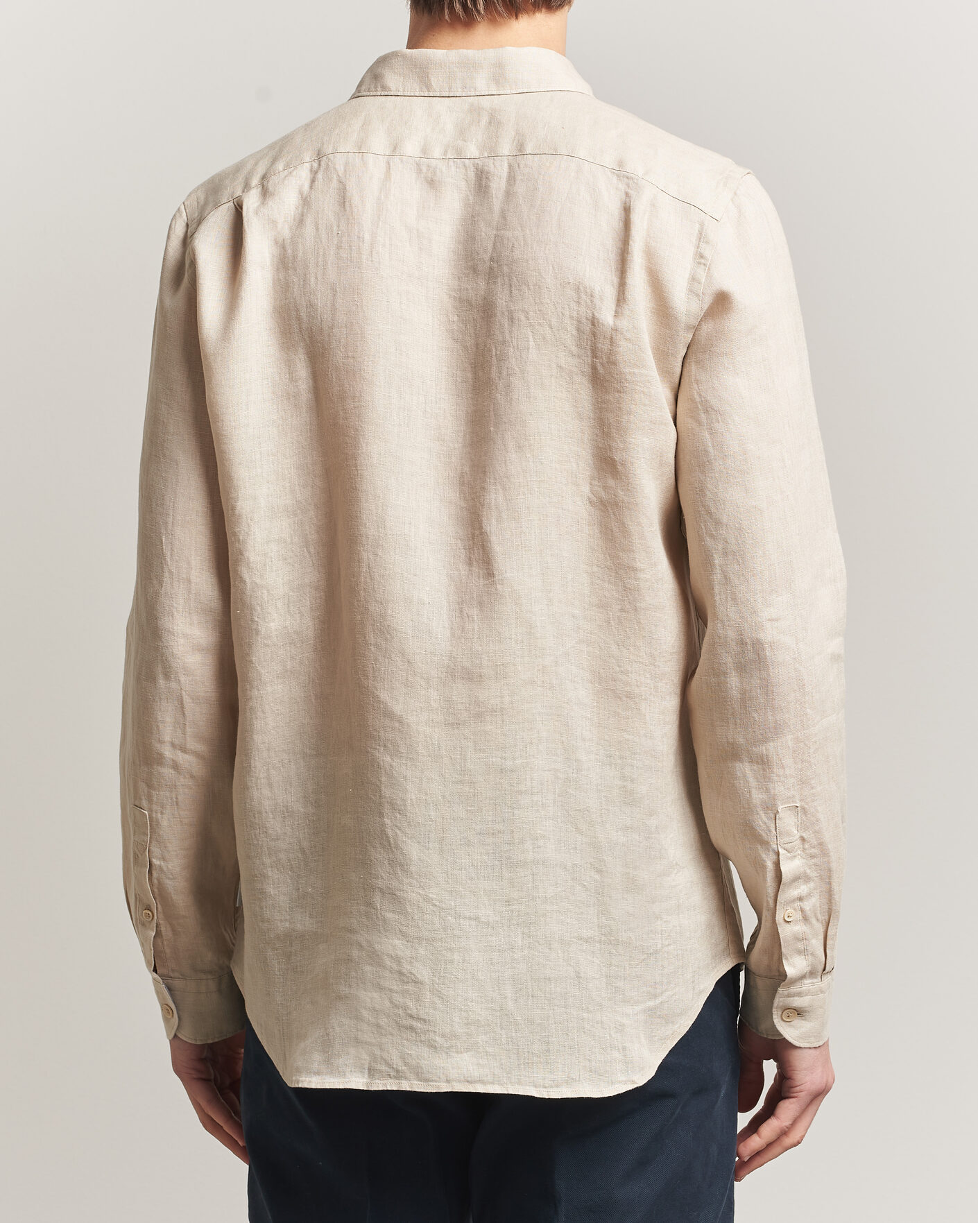 Hombres | Camisas | PS Paul Smith | Tailored Fit Linen Shirt Beige