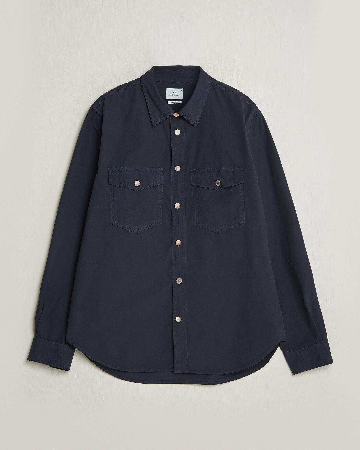Hombres | Camisas | PS Paul Smith | Cotton Pocket Overshirt Navy