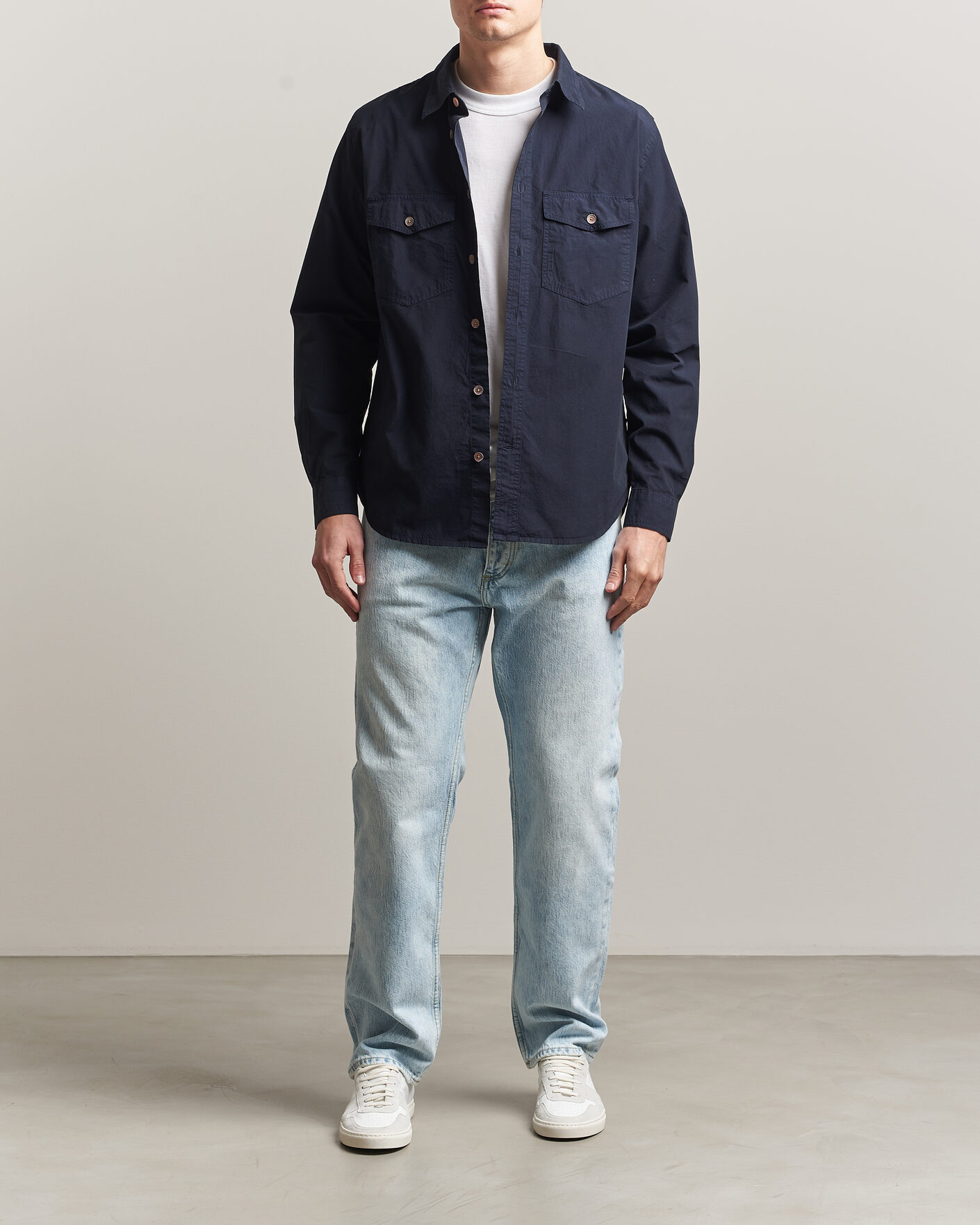 Hombres | Camisas | PS Paul Smith | Cotton Pocket Overshirt Navy