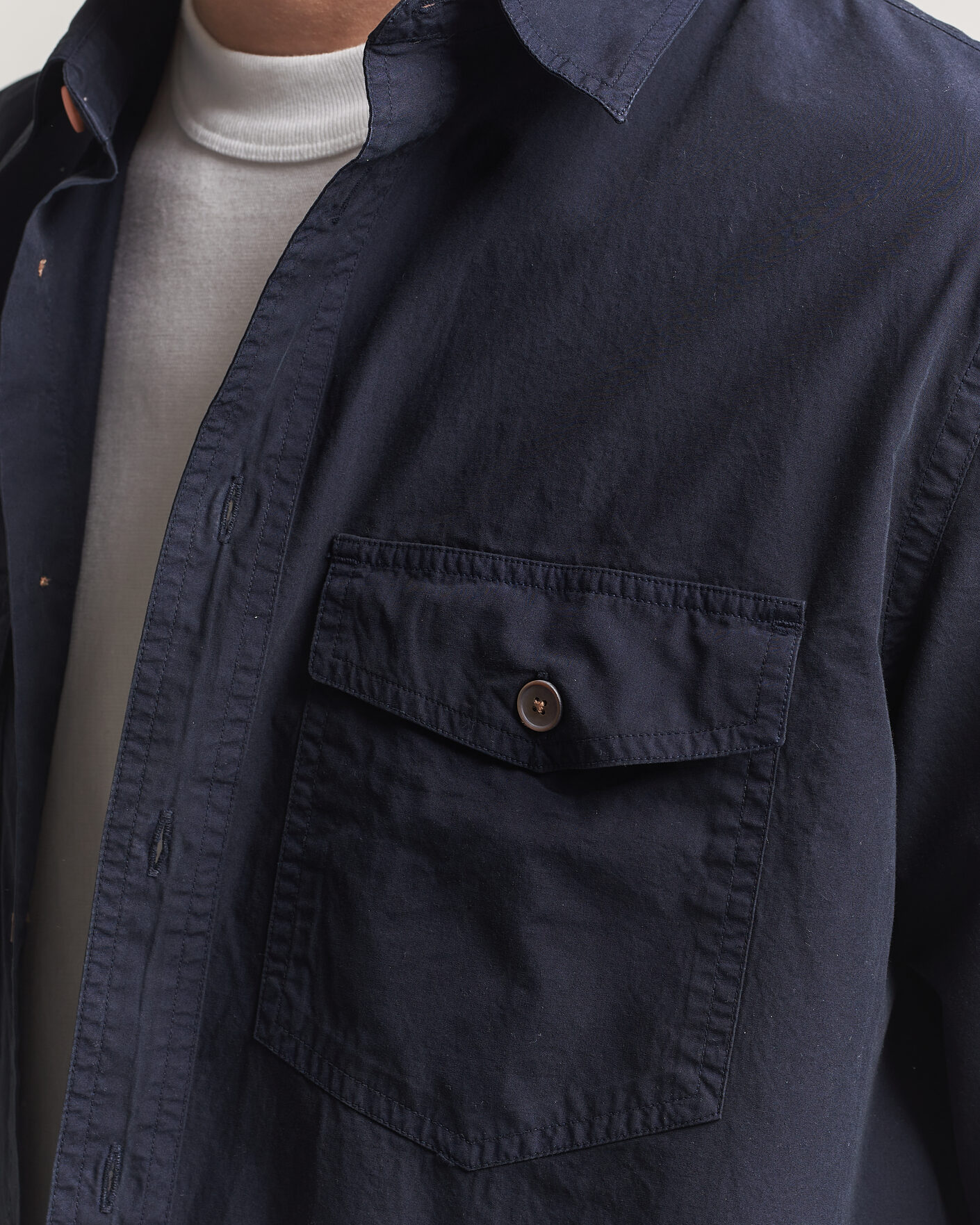 Hombres | Camisas | PS Paul Smith | Cotton Pocket Overshirt Navy