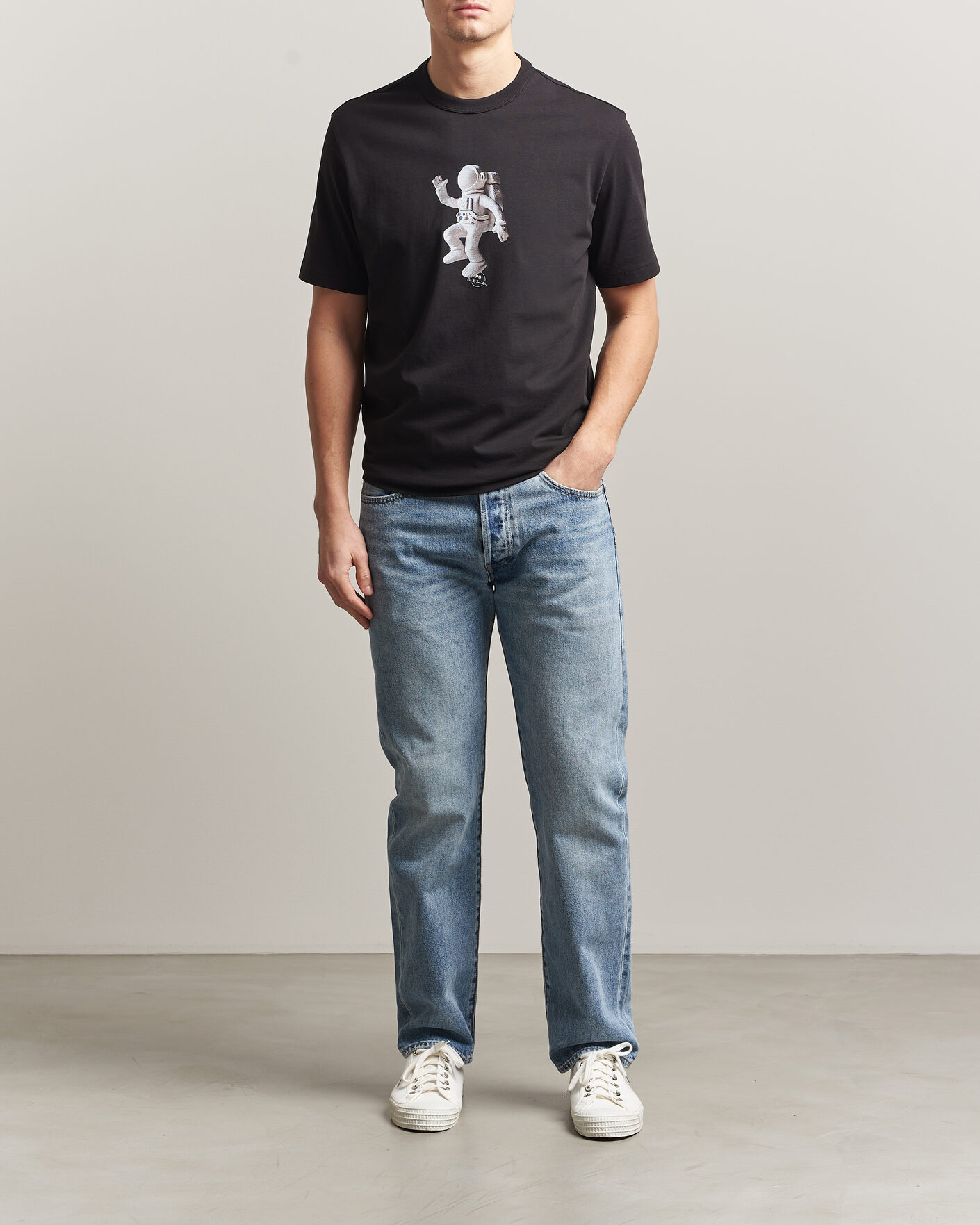 Hombres | Camisetas | PS Paul Smith | Astronaut Printed T-Shirt Black