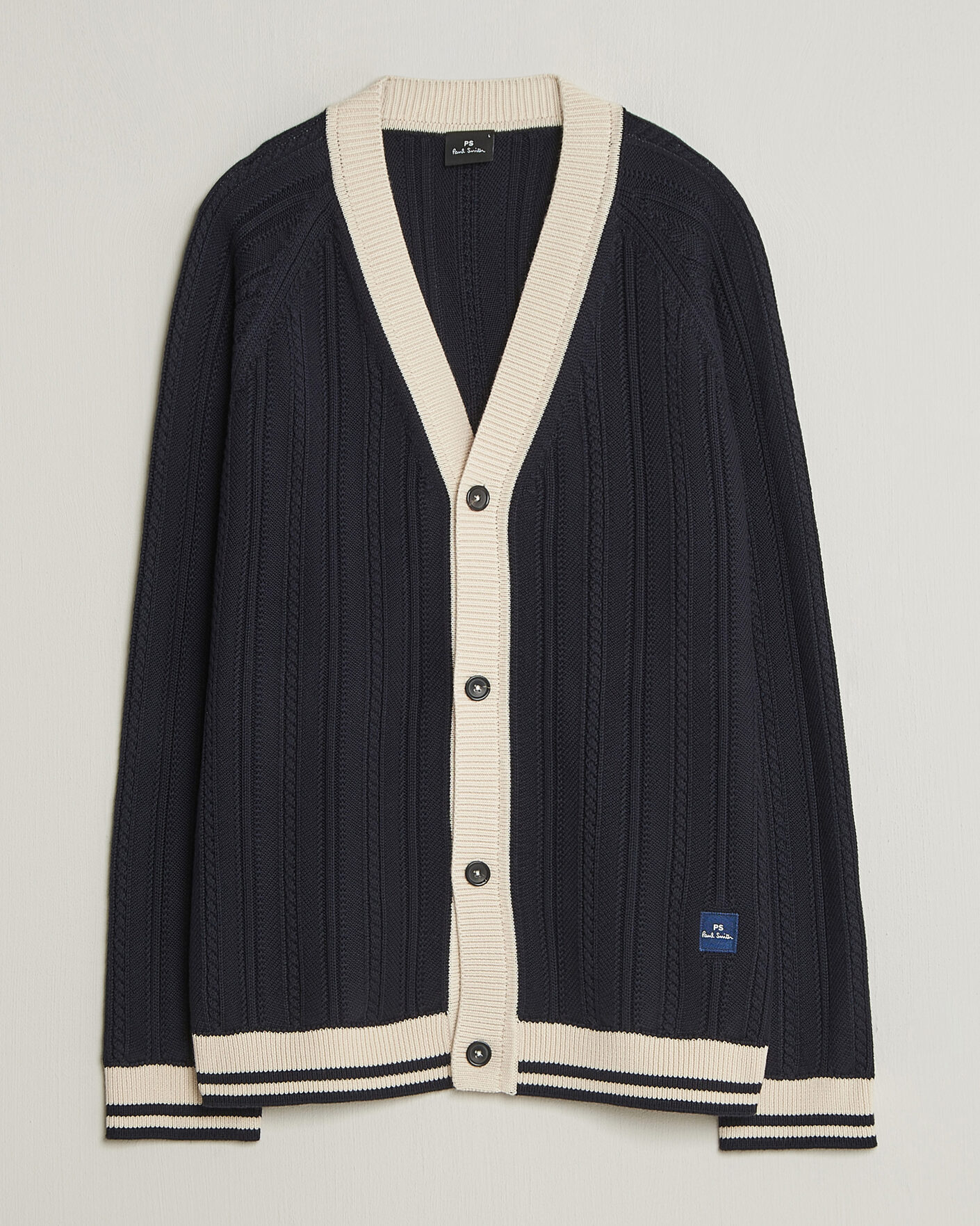 Hombres | Jerséis y prendas de punto | PS Paul Smith | Cotton Knitted Cardigan Navy