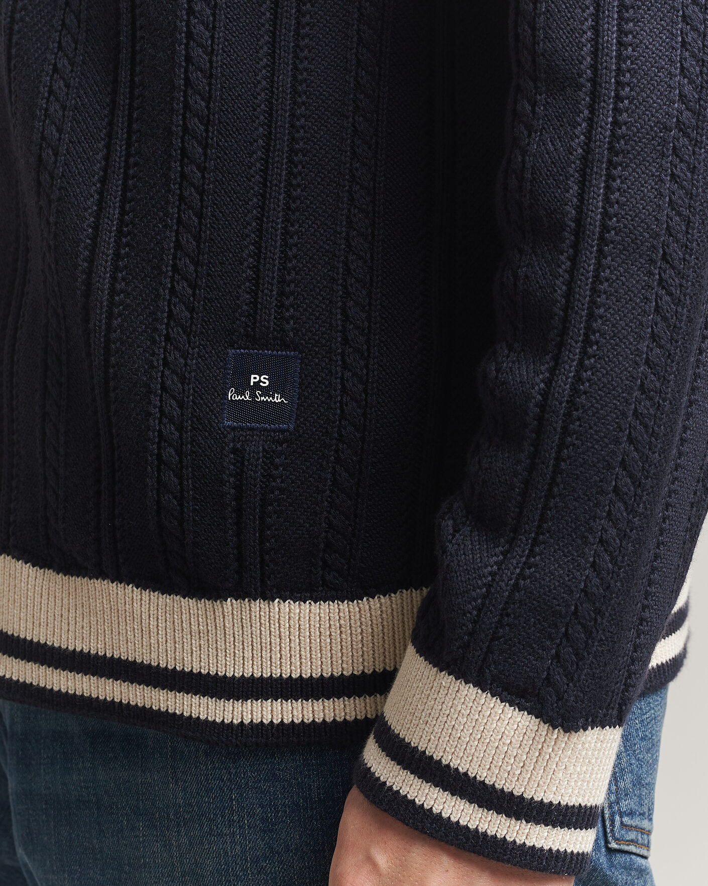 Hombres | Jerséis y prendas de punto | PS Paul Smith | Cotton Knitted Cardigan Navy
