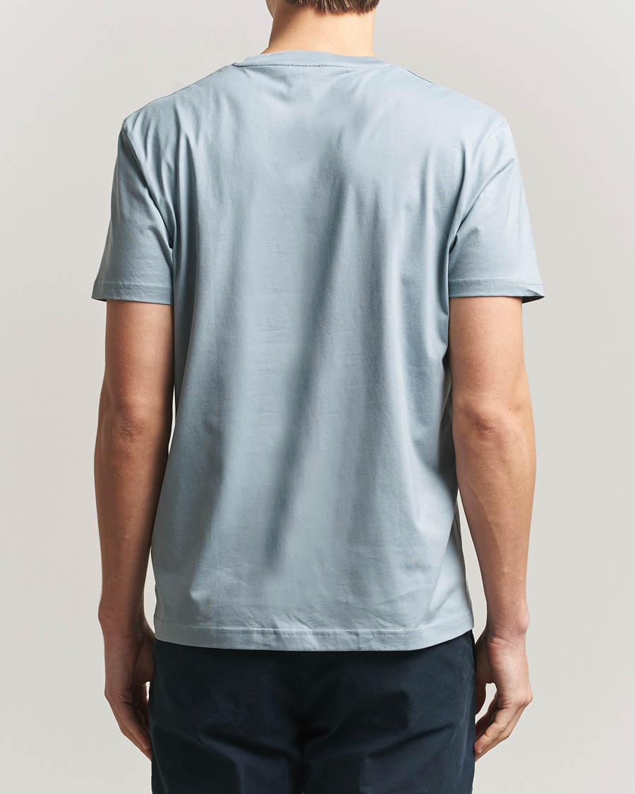 Hombres | Camisetas | Sunspel | Riviera Midweight T-Shirt Stone Blue