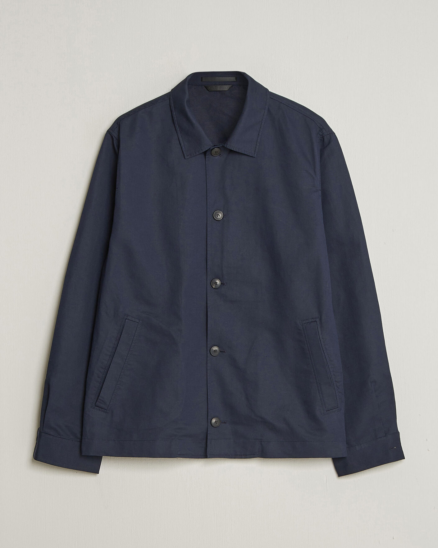 Hombres | Abrigos y chaquetas | Sunspel | Cotton/Linen Jacket Navy