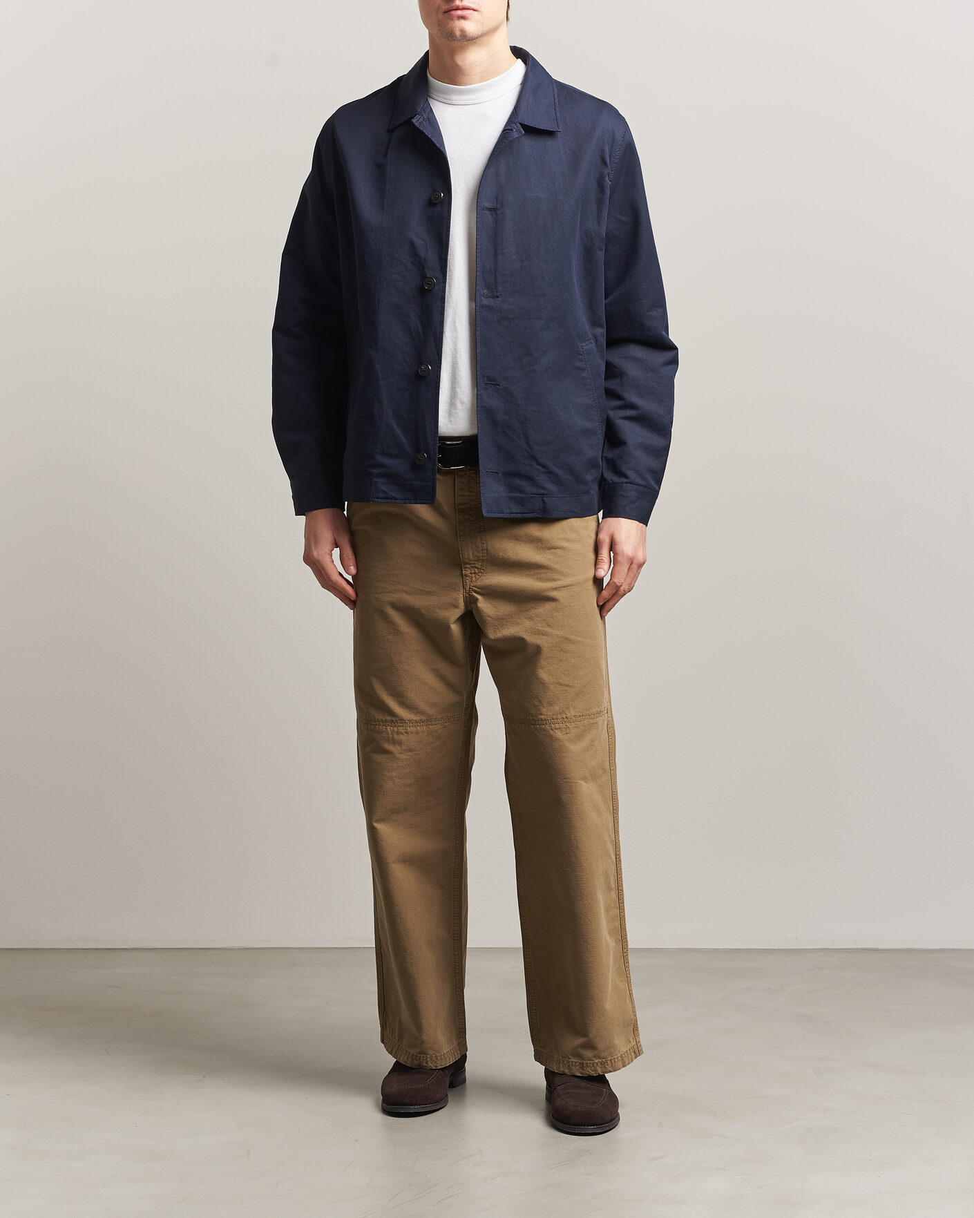 Hombres | Abrigos y chaquetas | Sunspel | Cotton/Linen Jacket Navy