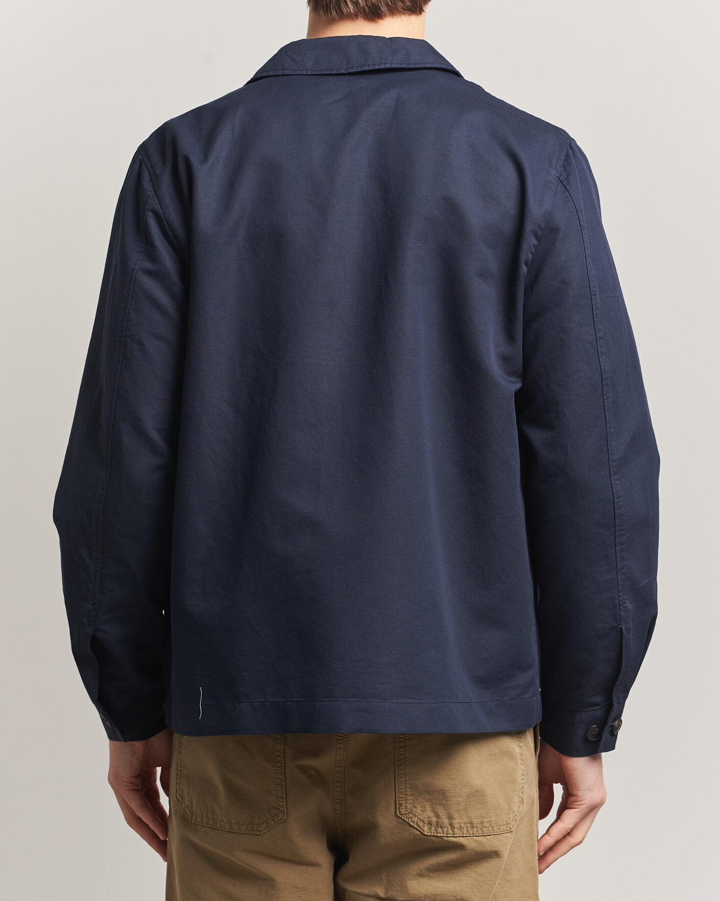 Hombres | Abrigos y chaquetas | Sunspel | Cotton/Linen Jacket Navy