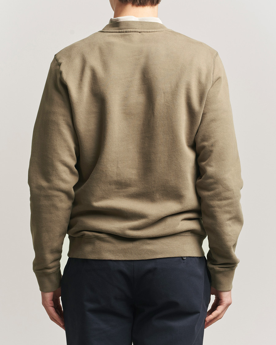 Hombres | Jerséis y prendas de punto | Sunspel | Loopback Sweatshirt Dark Cedar