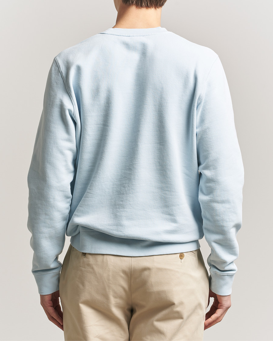 Hombres | Jerséis y prendas de punto | Sunspel | Loopback Sweatshirt Pastel Blue
