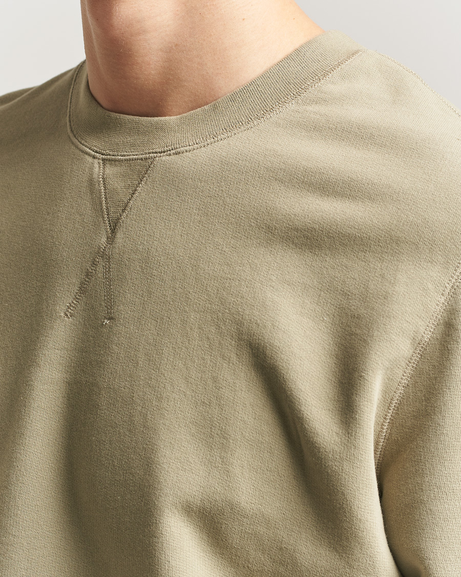 Hombres | Jerséis y prendas de punto | Sunspel | Loopback Sweatshirt Pistachio