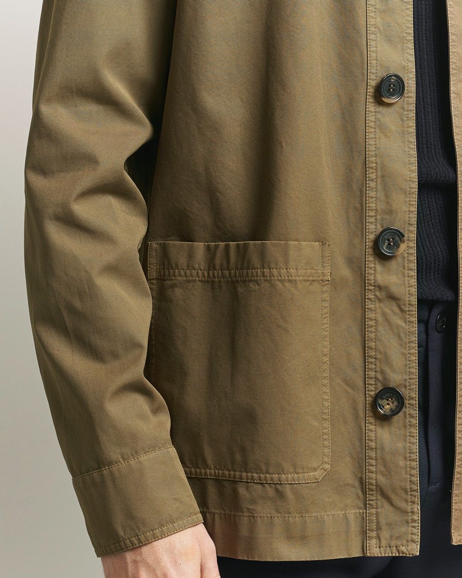 Hombres | Abrigos y chaquetas | Kiton | Cotton Canvas Chore Jacket Military