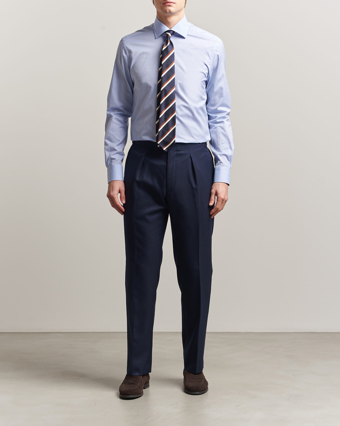 Hombres | Camisas | Kiton | Slim Fit Dress Shirt Light Blue