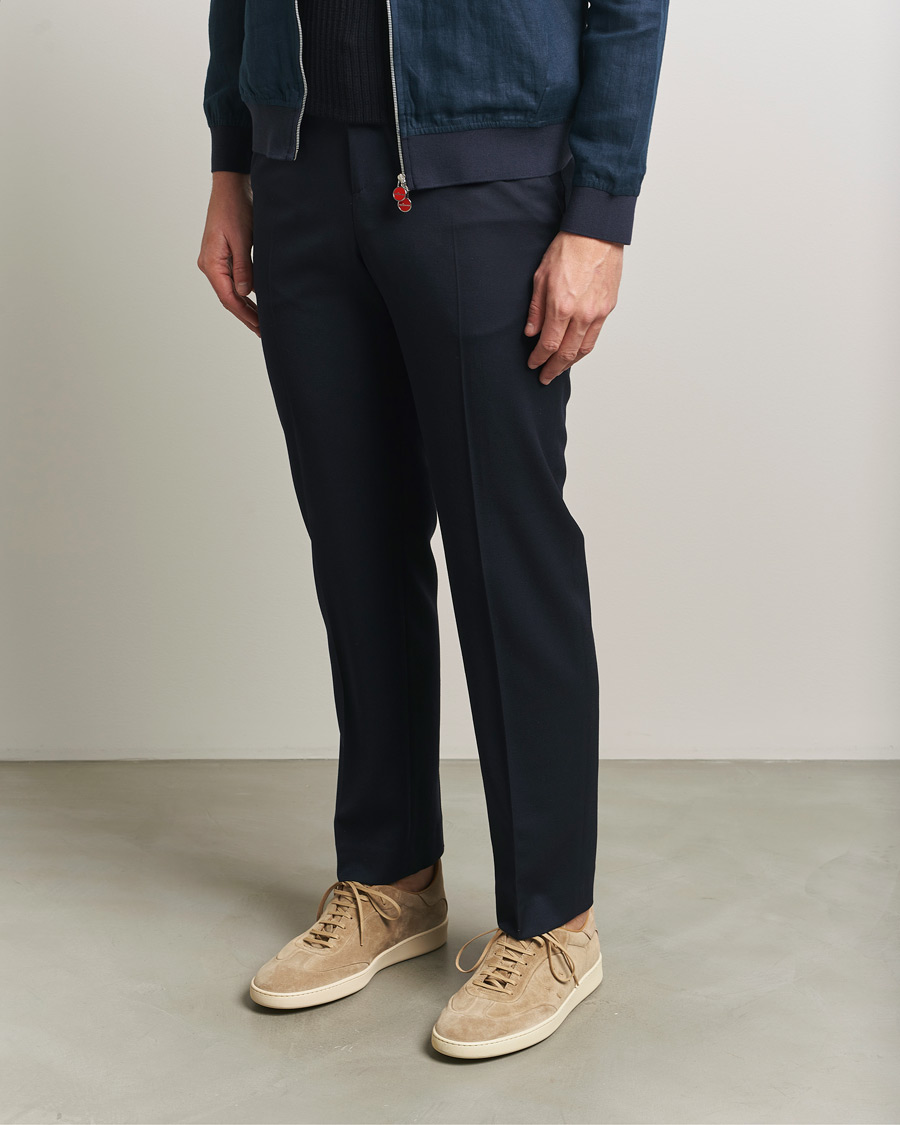 Hombres | Zapatillas | Kiton | Classic Suede Sneakers Sand