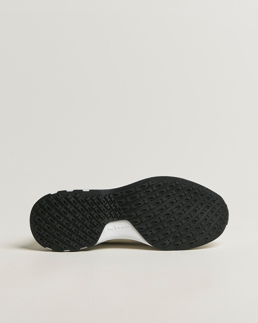 Hombres | Zapatillas | Kiton | Deerskin Running Sneakers White