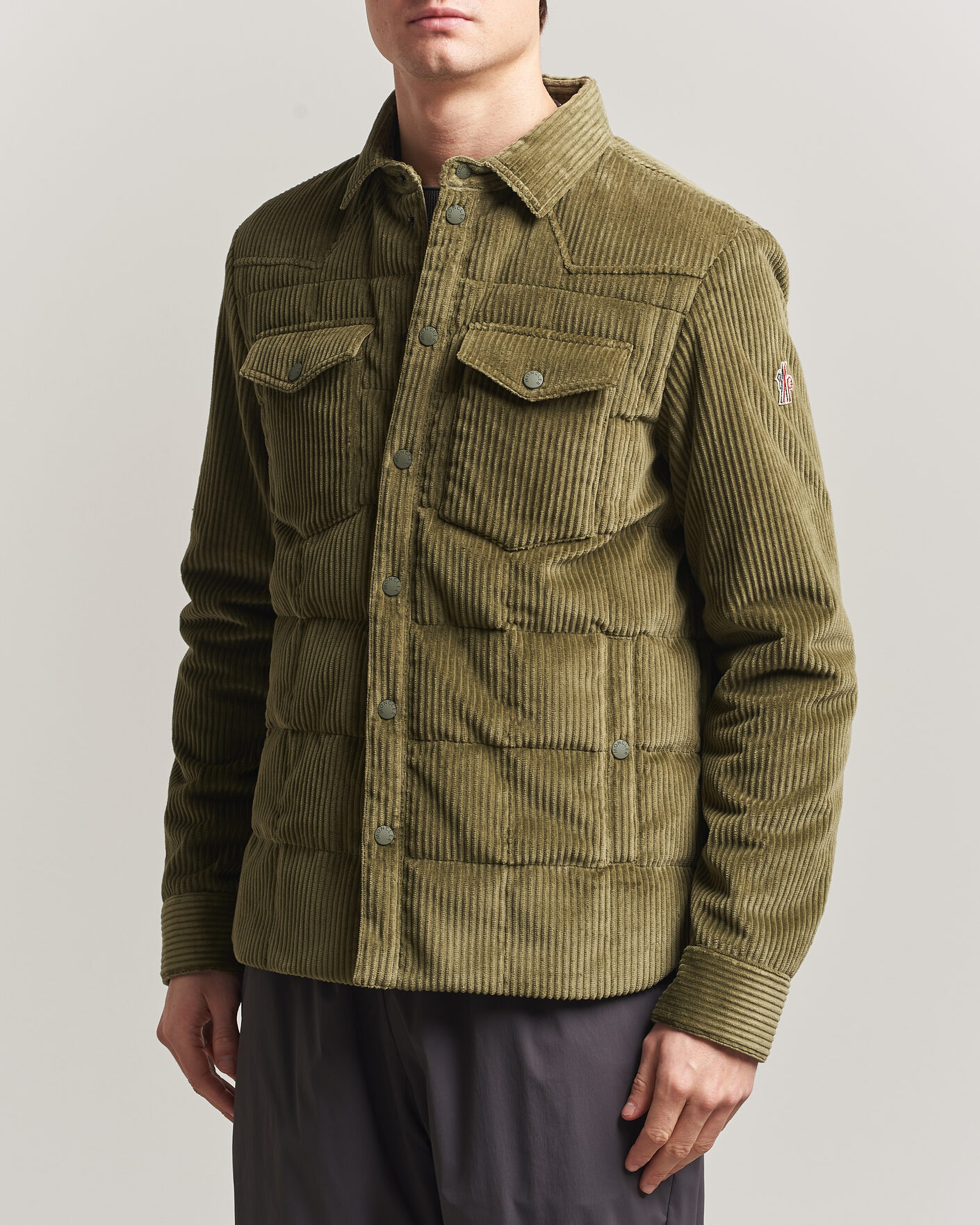 Hombres | Abrigos y chaquetas | Moncler Grenoble | Gelt Corduroy Shirt Jacket Military Green