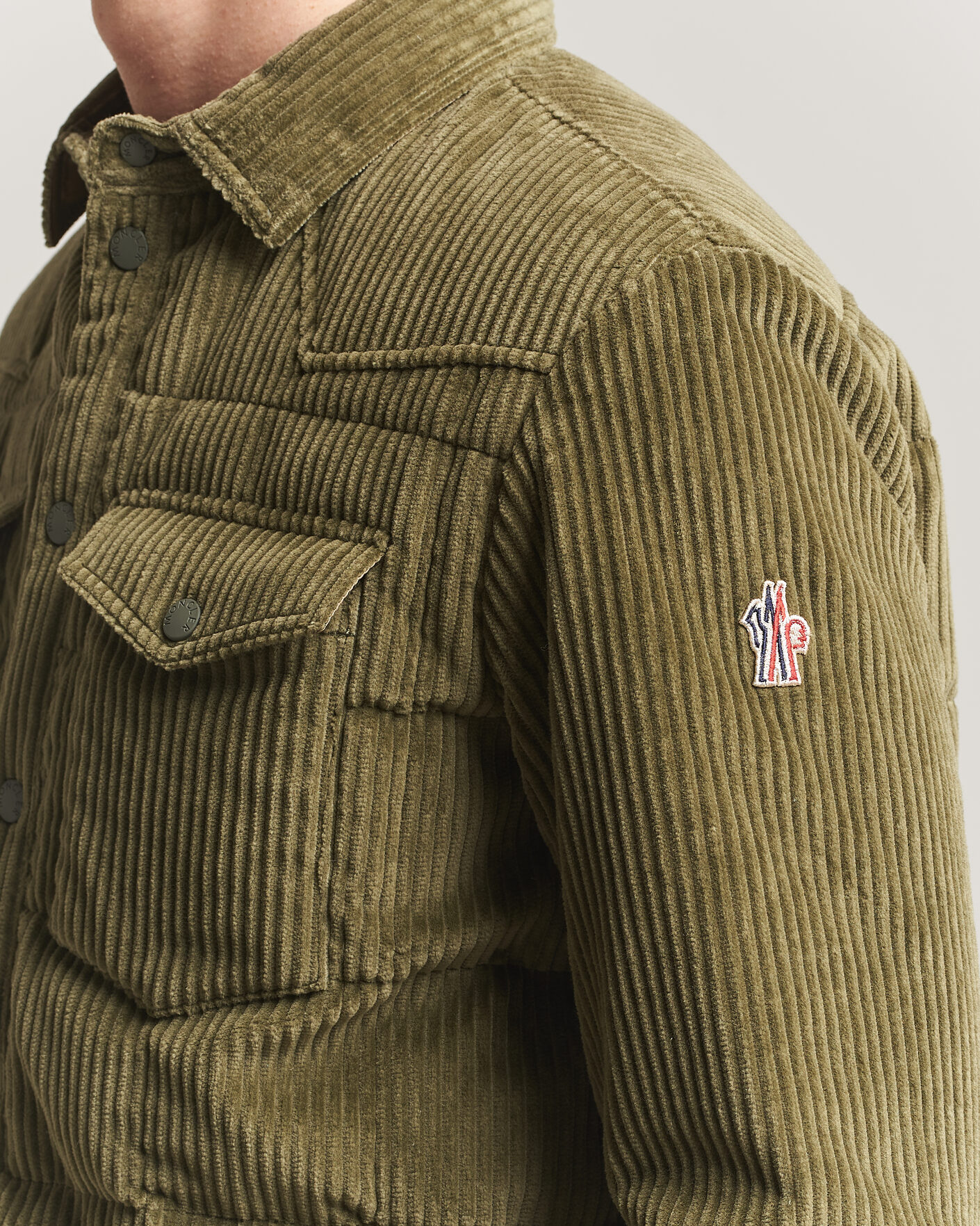 Hombres | Abrigos y chaquetas | Moncler Grenoble | Gelt Corduroy Shirt Jacket Military Green