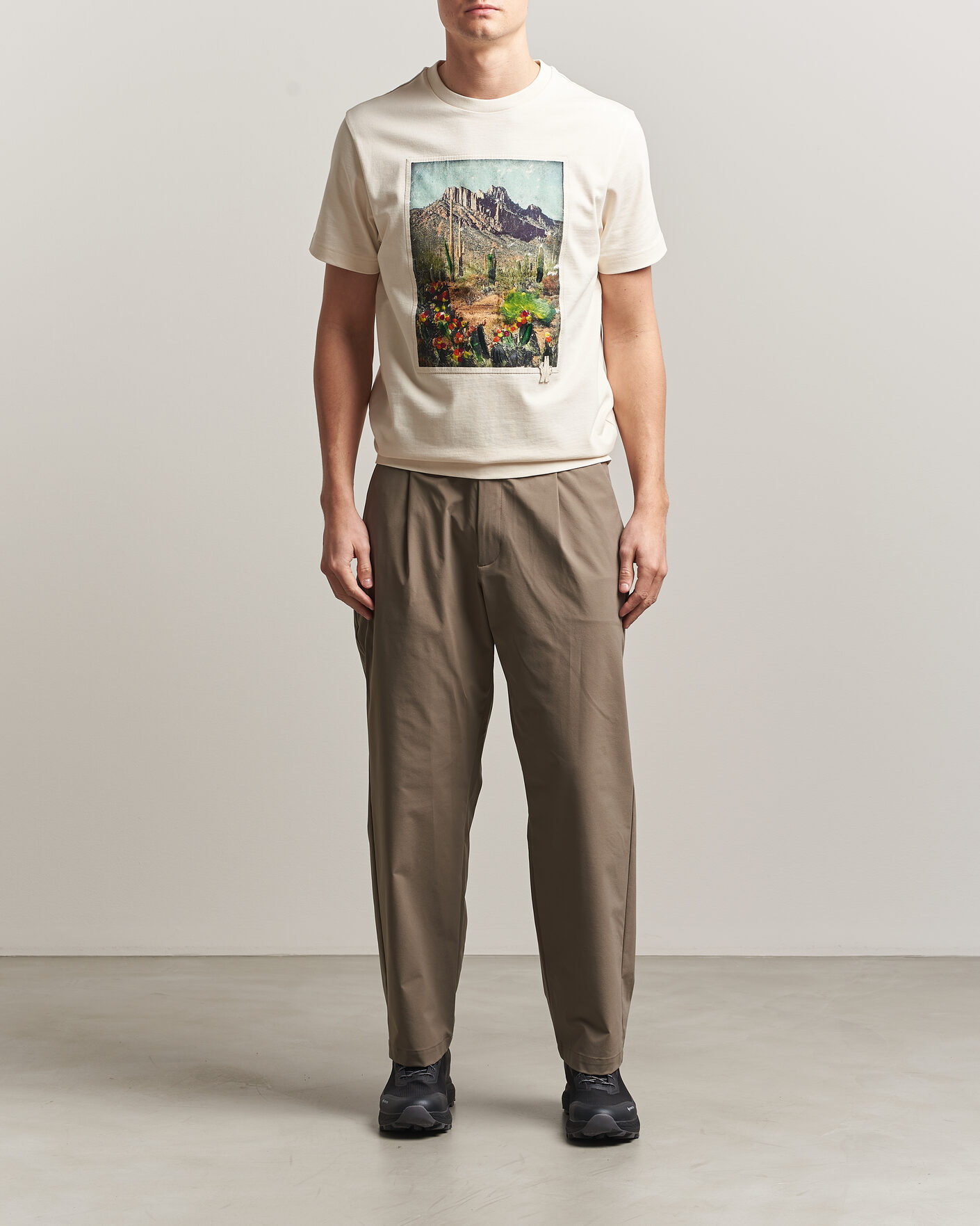 Hombres | Camisetas | Moncler Grenoble | Mountain Print T-Shirt Off White