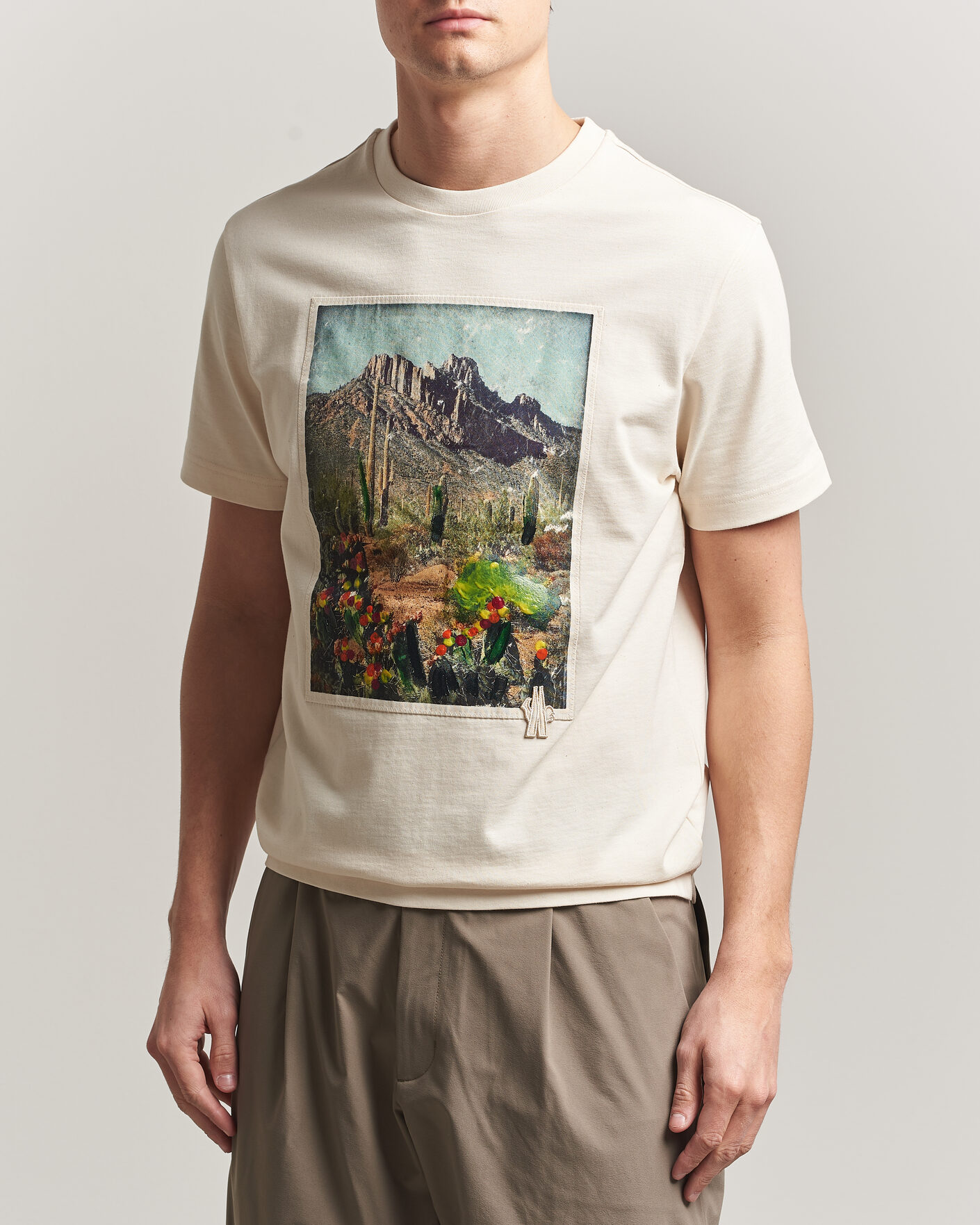 Hombres | Camisetas | Moncler Grenoble | Mountain Print T-Shirt Off White