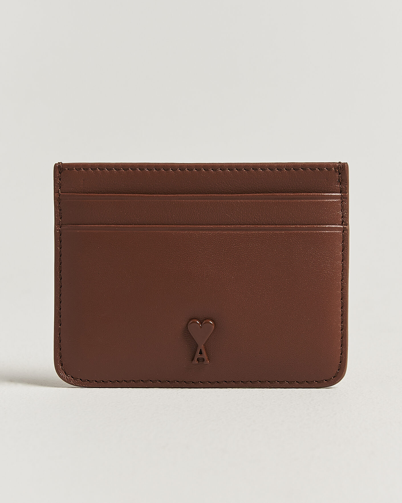 Hombres | Billeteras | AMI | Tonal Heart Logo Card Holder Caramel