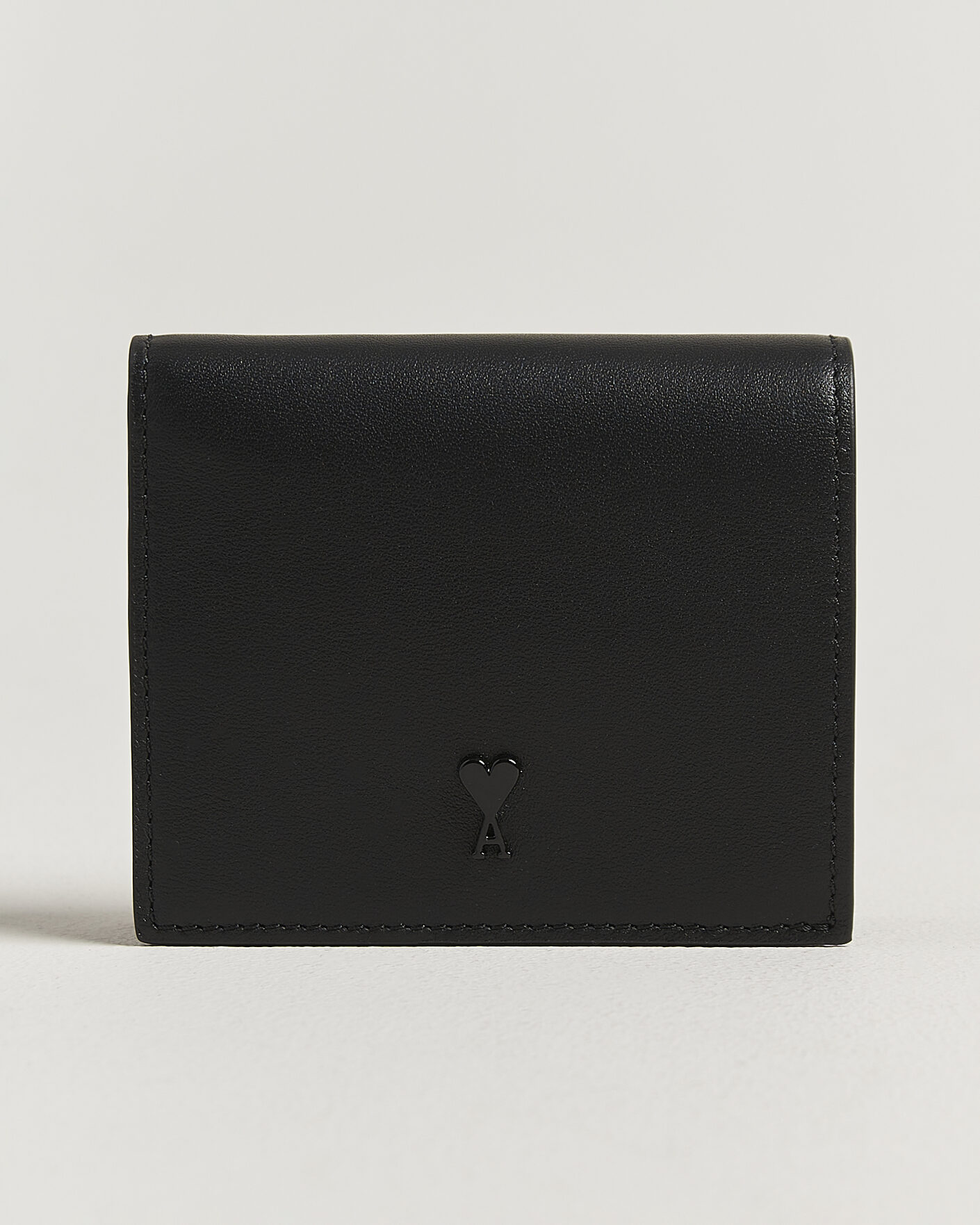 Hombres | Billeteras | AMI | Tonal Heart Logo Wallet Black