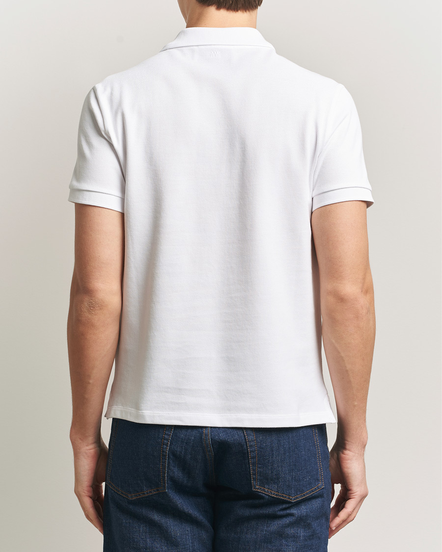 Hombres | Polos | AMI | Contrast Heart Logo Polo White