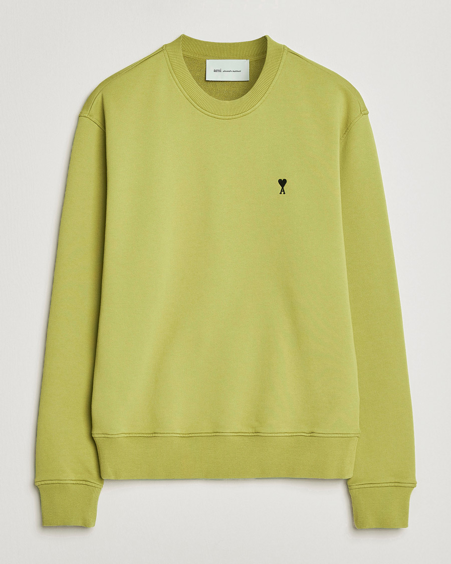 Hombres | Jerséis y prendas de punto | AMI | Contrast Heart Logo Sweatshirt Matcha