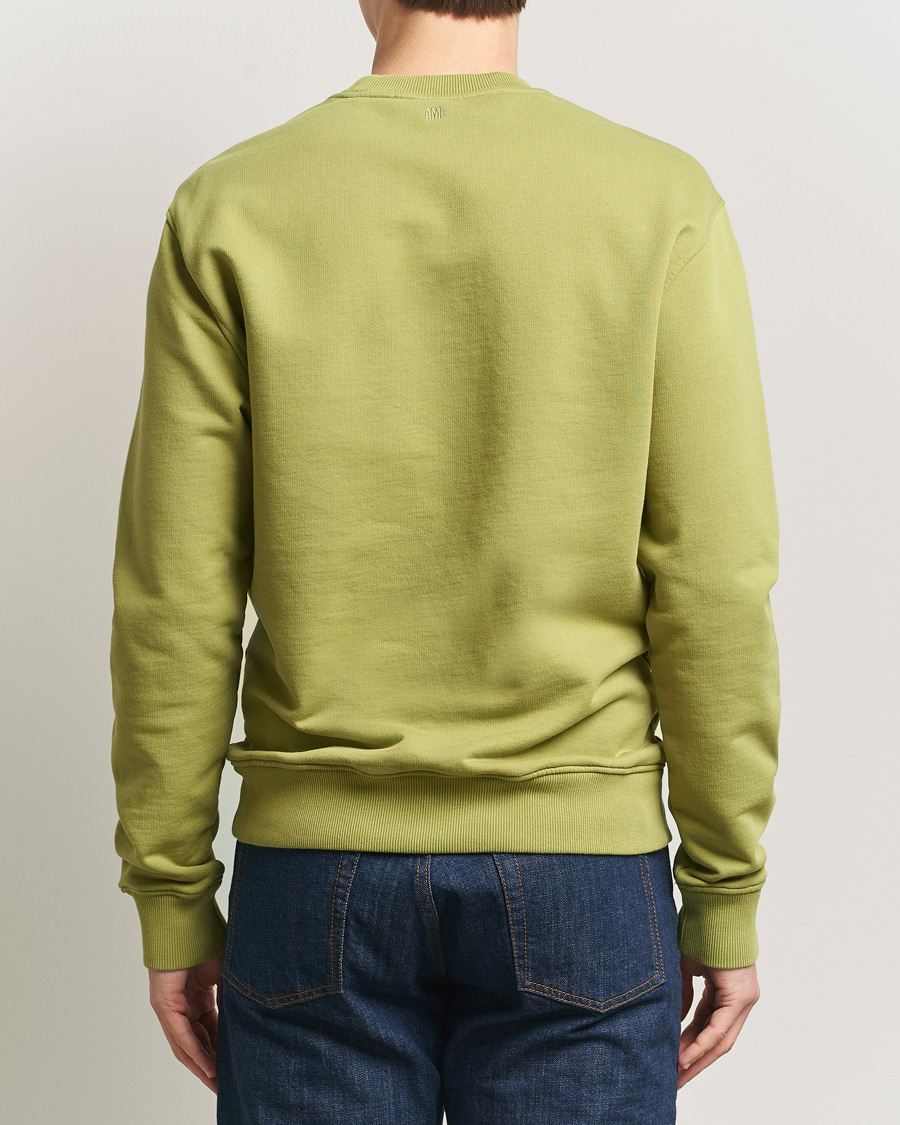Hombres | Jerséis y prendas de punto | AMI | Contrast Heart Logo Sweatshirt Matcha