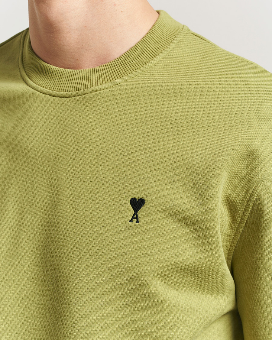 Hombres | Jerséis y prendas de punto | AMI | Contrast Heart Logo Sweatshirt Matcha