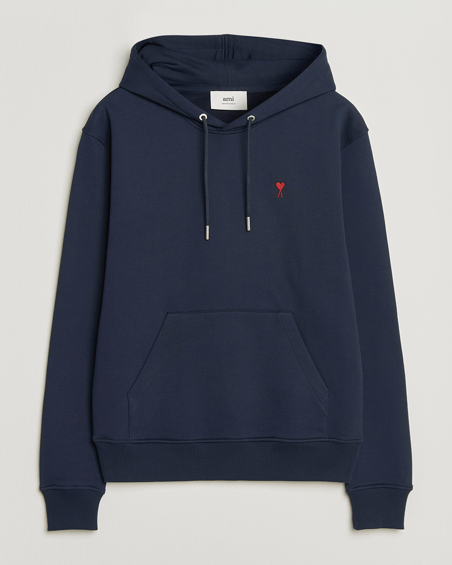 Hombres | Jerséis y prendas de punto | AMI | Heart Logo Hoodie Navy
