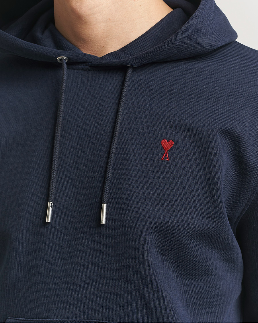 Hombres | Jerséis y prendas de punto | AMI | Heart Logo Hoodie Navy