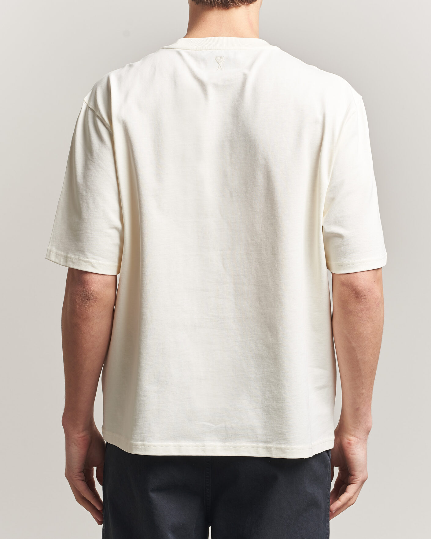 Hombres | Camisetas | AMI | Boxy Fit Printed T-Shirt Creme