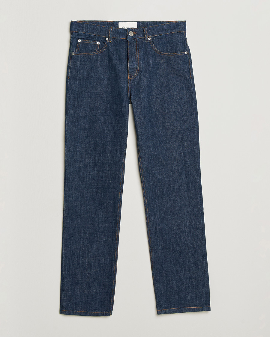 Hombres | Pantalones | AMI | Classic Fit Jeans Indigo