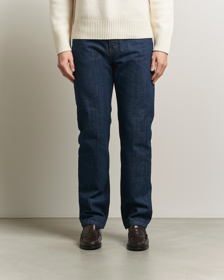 Hombres | Pantalones | AMI | Classic Fit Jeans Indigo