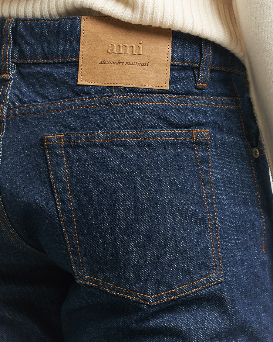 Hombres | Pantalones | AMI | Classic Fit Jeans Indigo