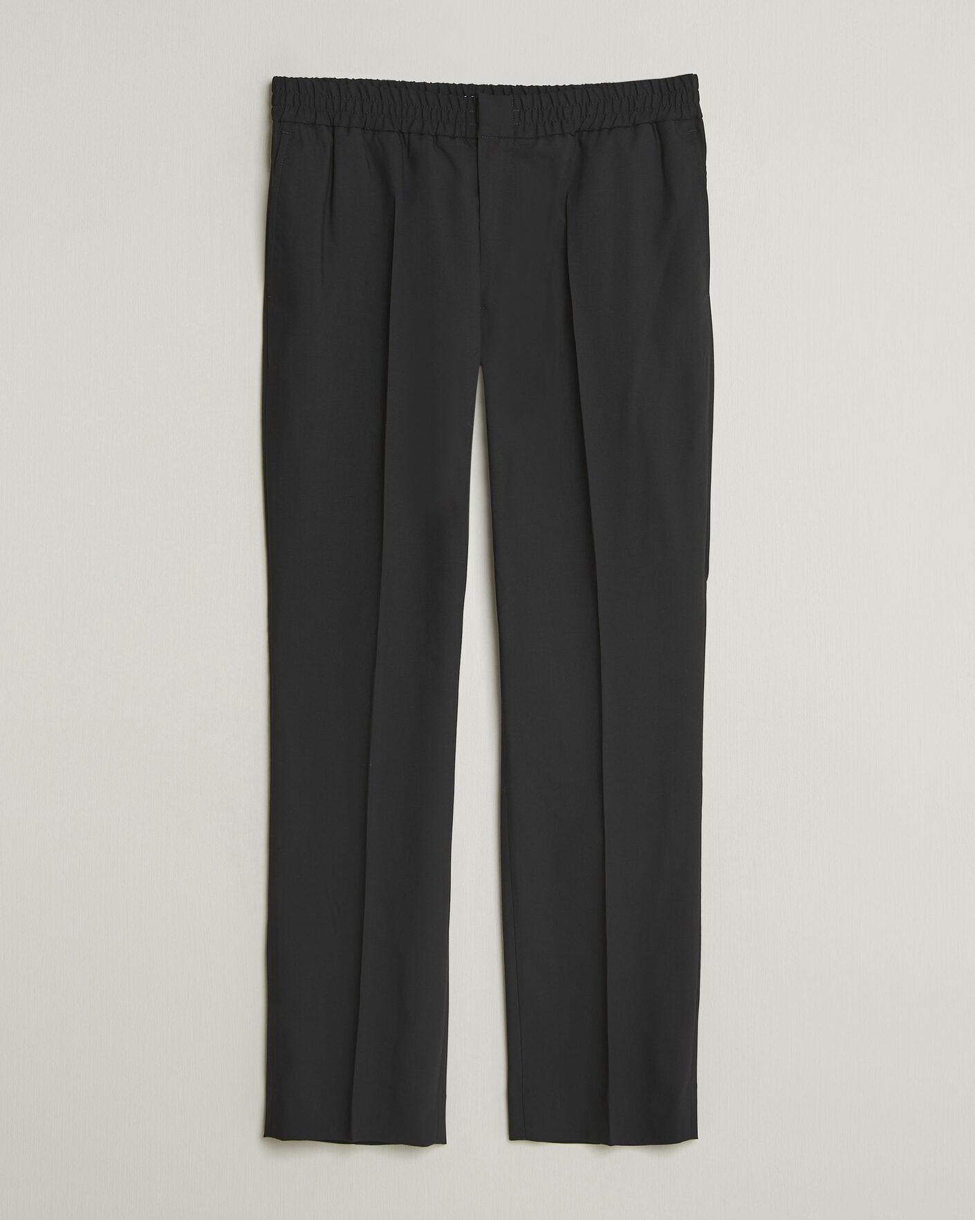 Hombres | Pantalones | AMI | Wool Drawstring Trousers Black