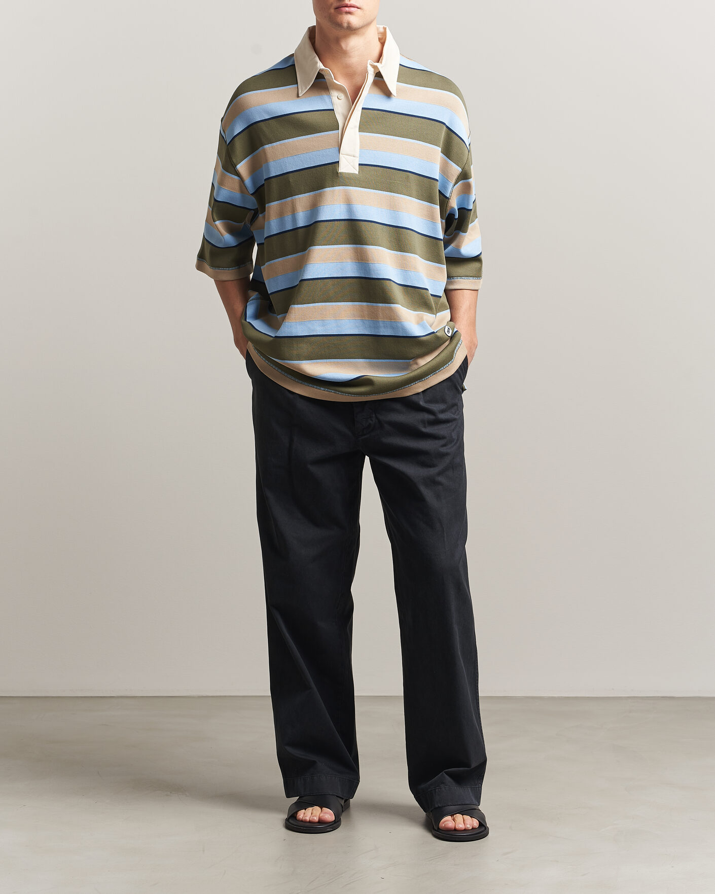Hombres | Polos | AMI | Oversize Fit Striped Polo Multi
