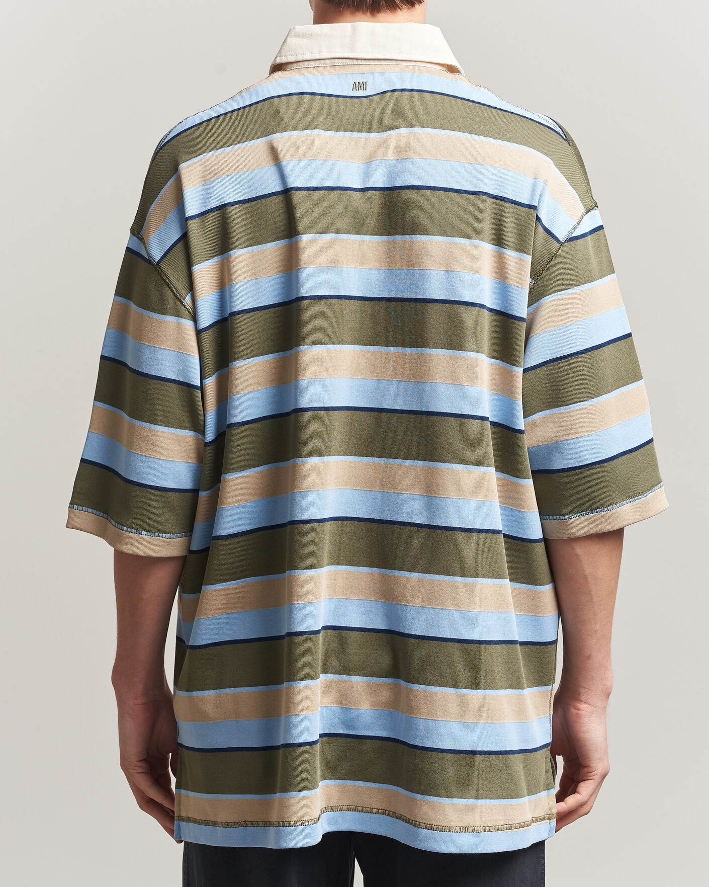 Hombres | Polos | AMI | Oversize Fit Striped Polo Multi
